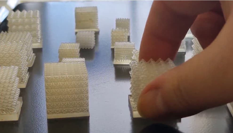 Various uncoated 3D printed electrodes